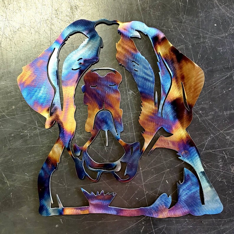 8 St. Bernard Metal Art Wall Hanger Wall Art Home Etsy