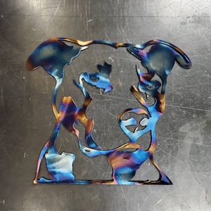 Pitbull #1 Metal Art (12&quot;) | Custom Dog Wall Decor or Gift | Pet Lover Home Accent | Handmade in USA