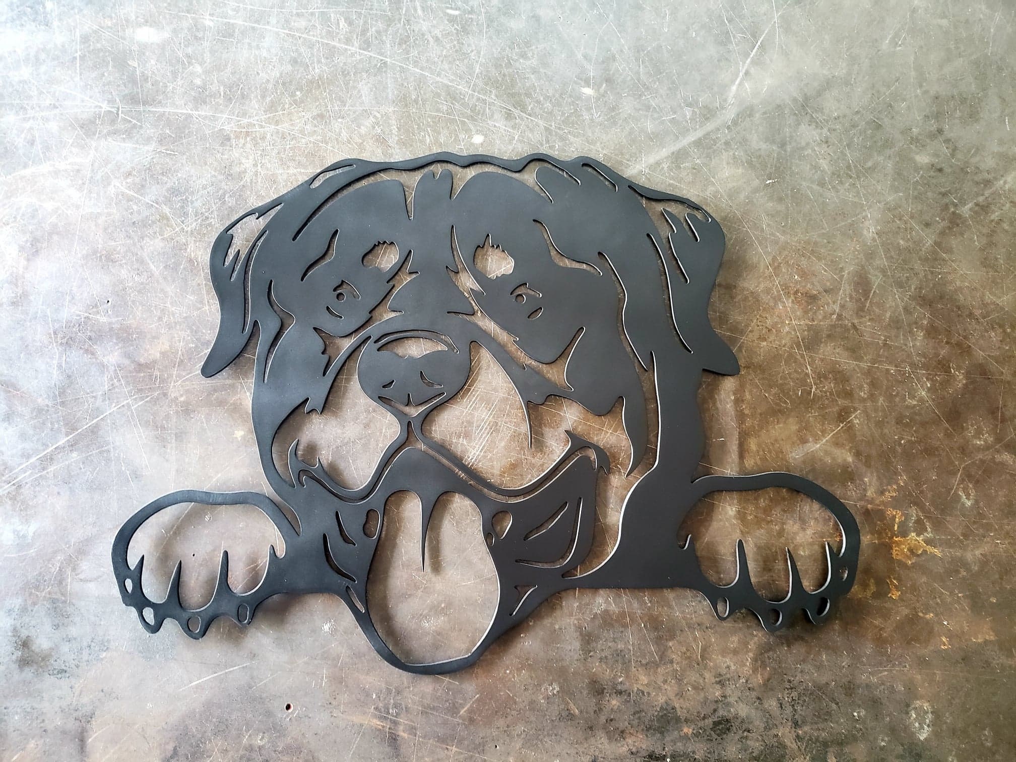 12 & 18 Rottweiler Metal Art Wall Hanger Wall Etsy