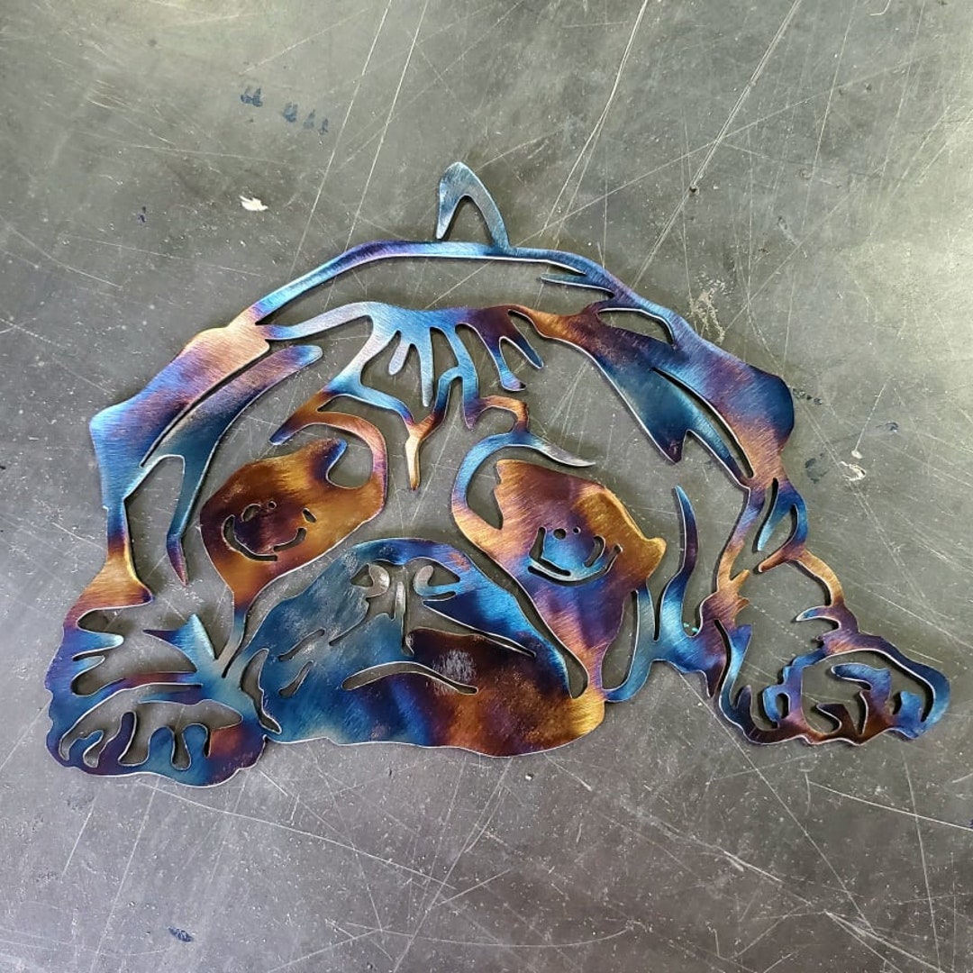 12 & 18 Custom Pug Wall Hanger Metal Art Wall Etsy