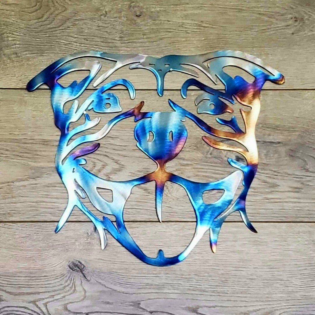 8 Pitbull Metal Art Wall Hanger Wall Art Home Decor Living Room