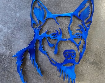 Australian Cattle Dog Metal Art | Custom Dog Wall Decor or Gift | Pet Lover Home Accent | Handmade in USA
