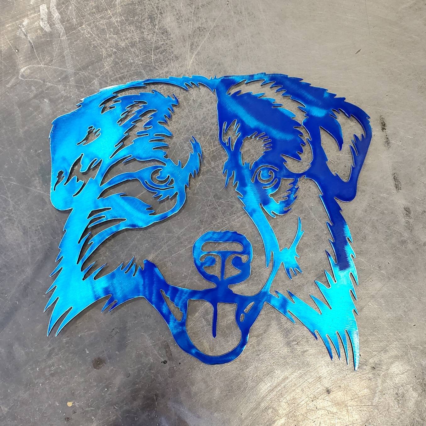 8 Australian Shepherd Metal Art Wall Hanger Wall Art Etsy