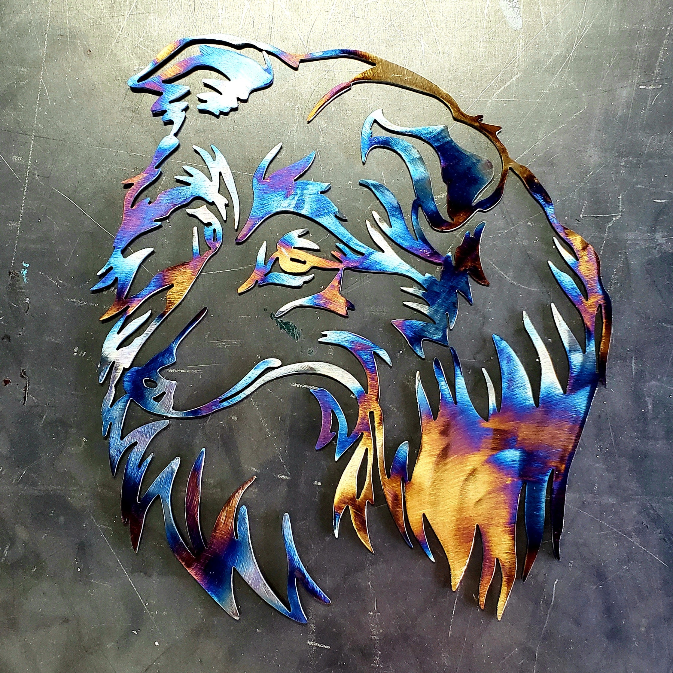 24 Sheltie Metal Art Wall Hanger Wall Art Home Etsy