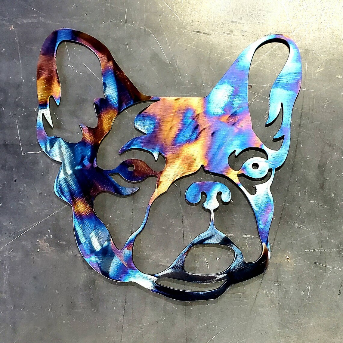 8 French Bulldog Metal Art Wall Hanger Wall Art Etsy