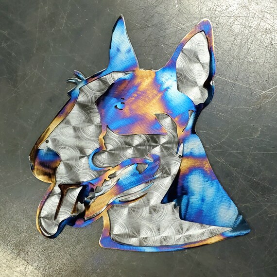 8 Layered Bull Terrier Wall Hanger Metal Art Wall Etsy