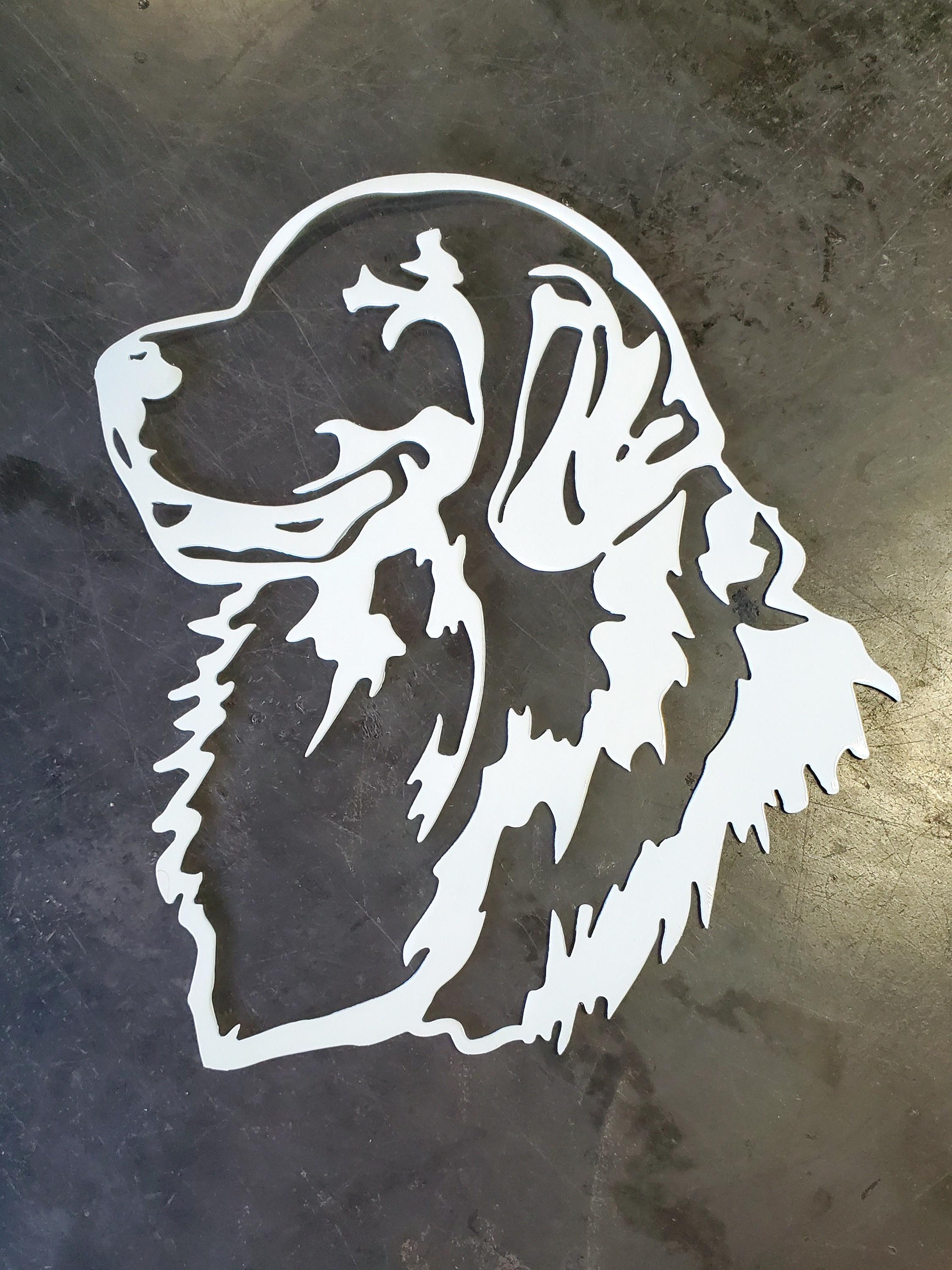 Golden Retriever #1 Metal Art (12") | Custom Dog Wall Decor or Gift | Pet Lover Home Accent | Handmade in USA