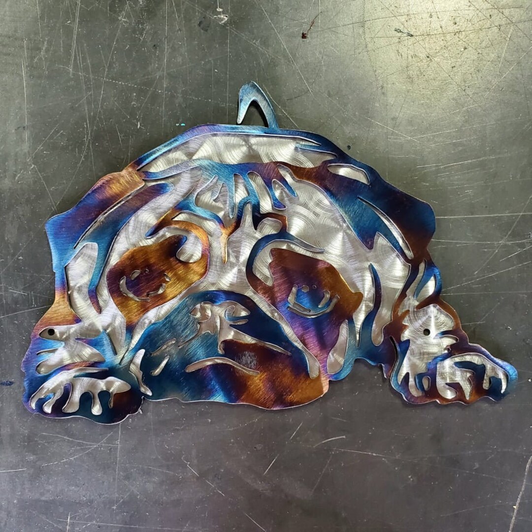 24 Custom Layered Pug Wall Hanger Metal Art Wall Art Etsy