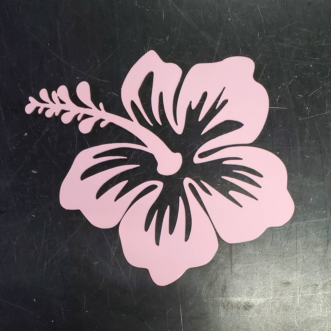 8 Hibiscus Metal Art Wall Hanger Wall Art Home Etsy