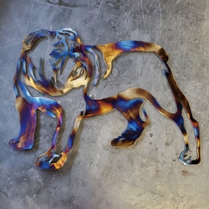 Bulldog #1 Metal Art (8&quot;) | Custom Dog Wall Decor or Gift | Pet Lover Home Accent | Handmade in USA