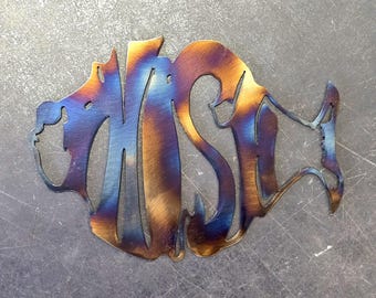 Phish Metal Art (12&quot;) | Metal Wall Art | Phish Home Decor | Psychedelic Gift | Music Lover | Handmade in USA