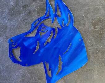Great Dane #2 Metal Art (12") | Custom Dog Wall Decor or Gift | Pet Lover Home Accent | Handmade in USA
