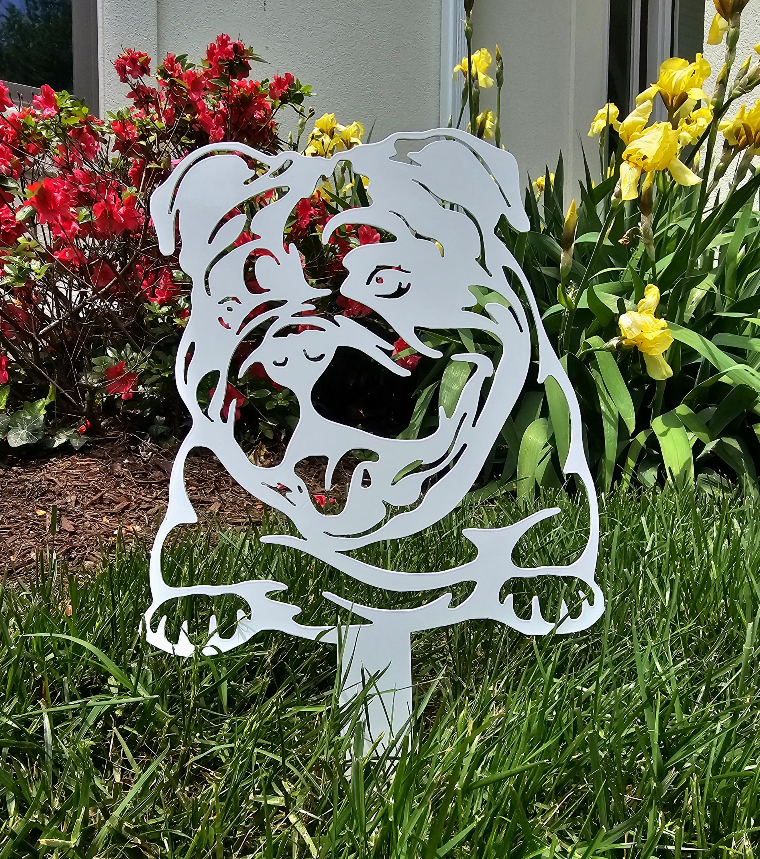 Bulldog #6 Lawn & Garden Metal Art (12