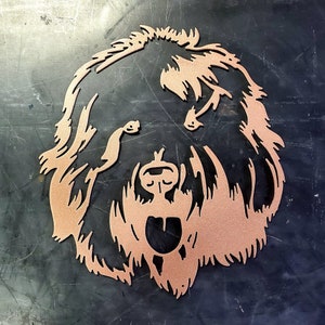 Old English Sheepdog #2 Metal Art (12&quot;) | Custom Dog Wall Decor or Gift | Pet Lover Home Accent | Handmade in USA