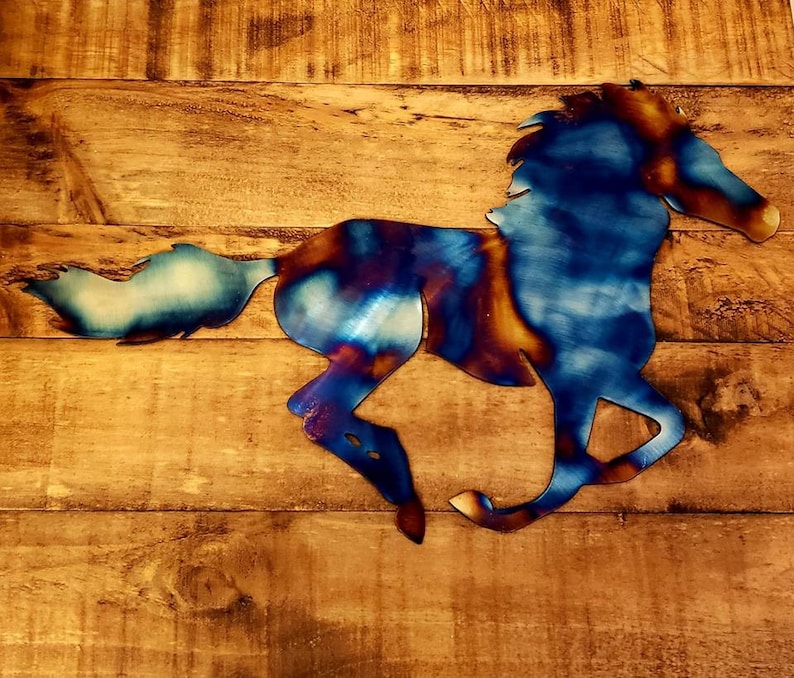 12 & 18 Thoroughbred Horse Metal Art Wall Hanger Etsy