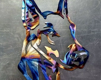 12" & 18" Doberman Metal Art | Wall Hanger | Wall Art | Home Decor | Living Room | Entryway | Hallway | Dog | Kennel | Dobie