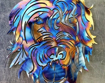 Wirehaired Pointing Griffon Metal Art (12") | Custom Dog Wall Decor or Gift | Pet Lover Home Accent | Handmade in USA