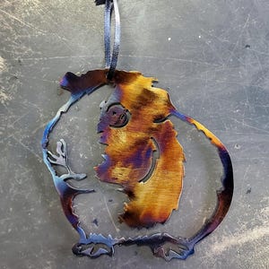 Guinea Pig Metal Art Ornament | Custom Metal Ornament | Christmas Tree Decoration | Keepsake Gift | Handmade in USA