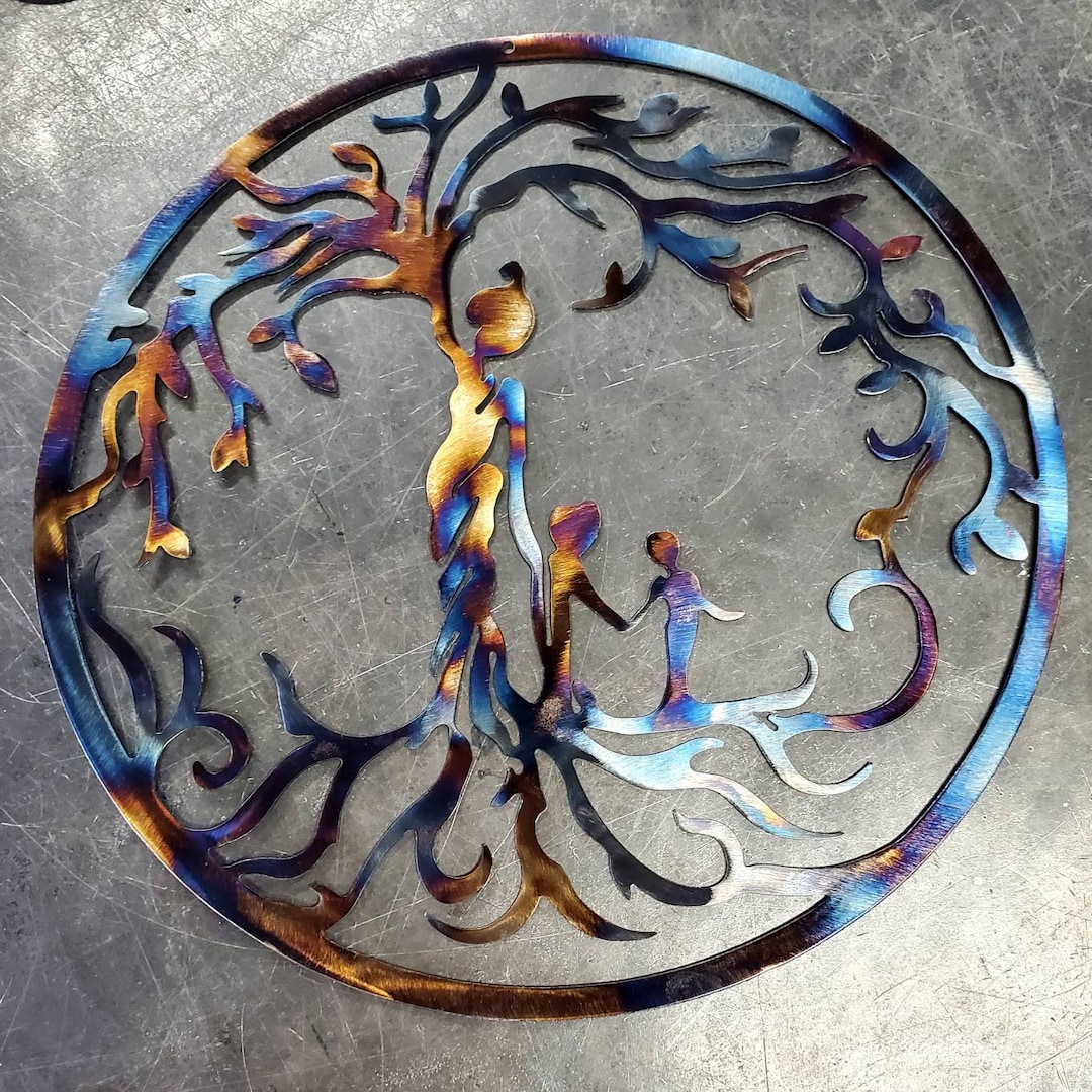 Mother and Child Metal Art (12") | Metal Wall Art | Mother's Day Gift ...