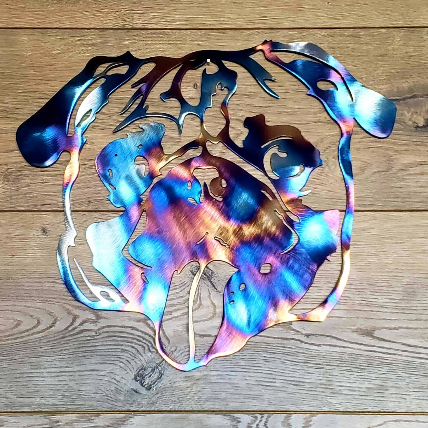 8 Custom Pug Wall Hanger Metal Art Wall Art Home Etsy
