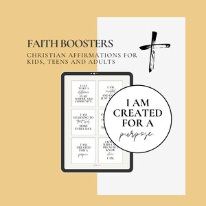 Christelijke affirmaties voor tieners en volwassenen - Digitale download - Afdrukbare affirmaties - Bijbelteksten - Geestelijke gezondheid - Geloofsversterkers