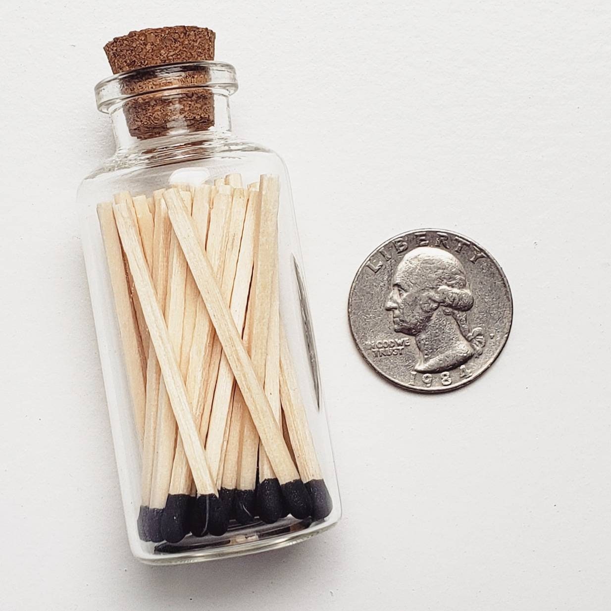 Fancy Matches Glass Reusable Bottle Matches With Strike Etsy