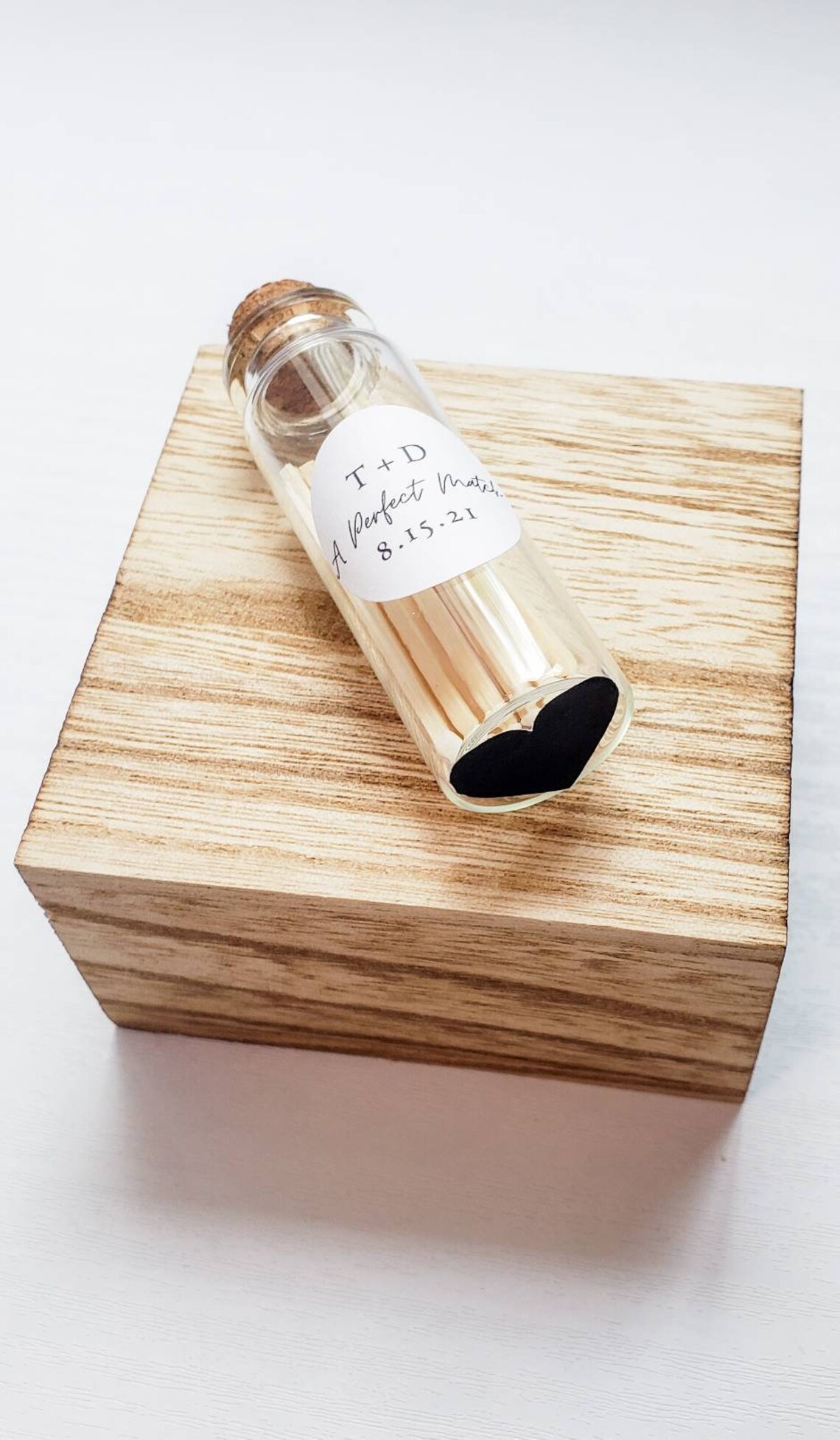 Personalized Fancy Matches Glass Reusable Bottle Matches Etsy