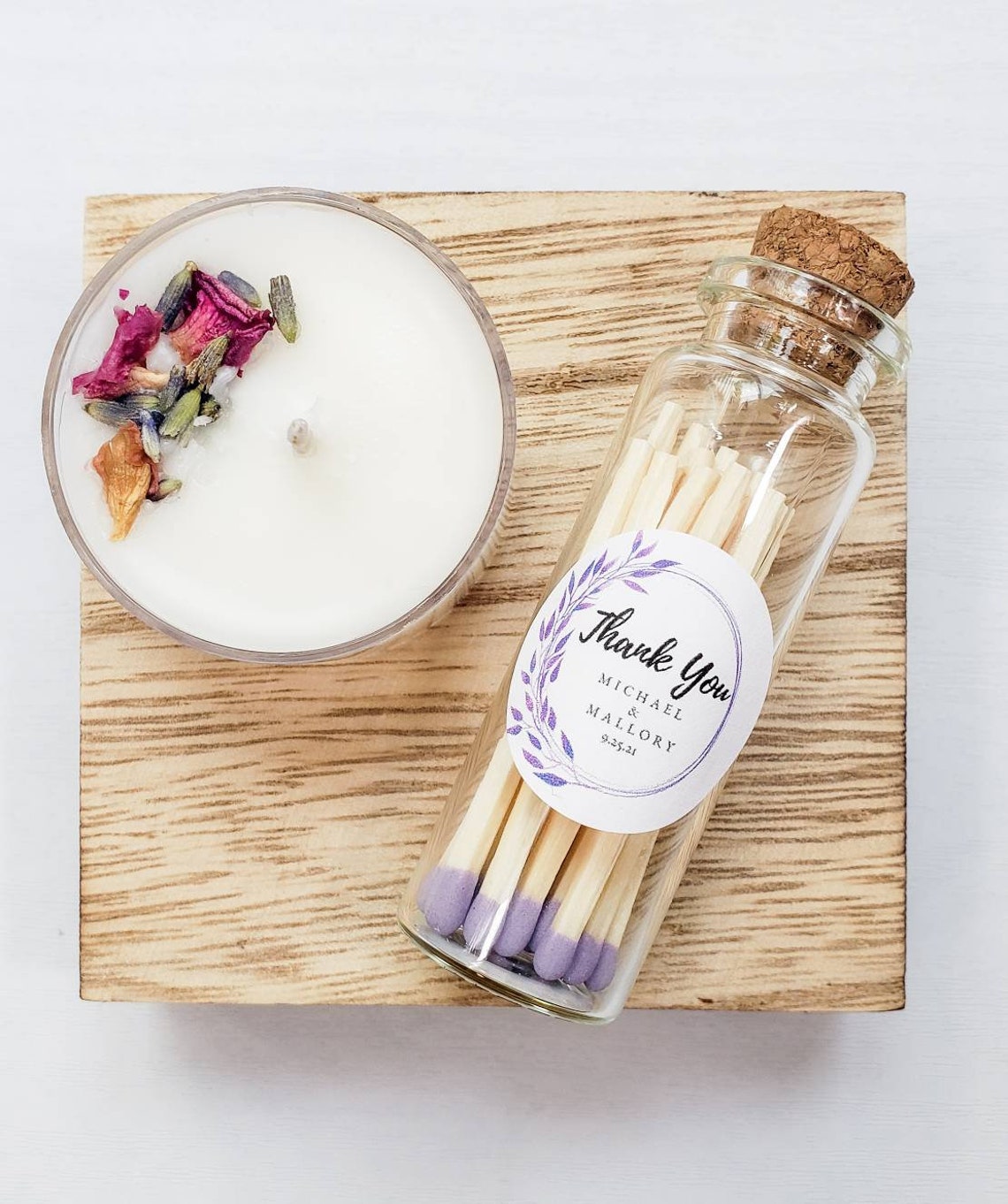 Personalized Fancy Matches Glass Reusable Bottle Matches Etsy