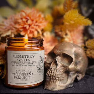 Cemetery Gates | Natural Soy Wax Candle | Satanic Farmhouse
