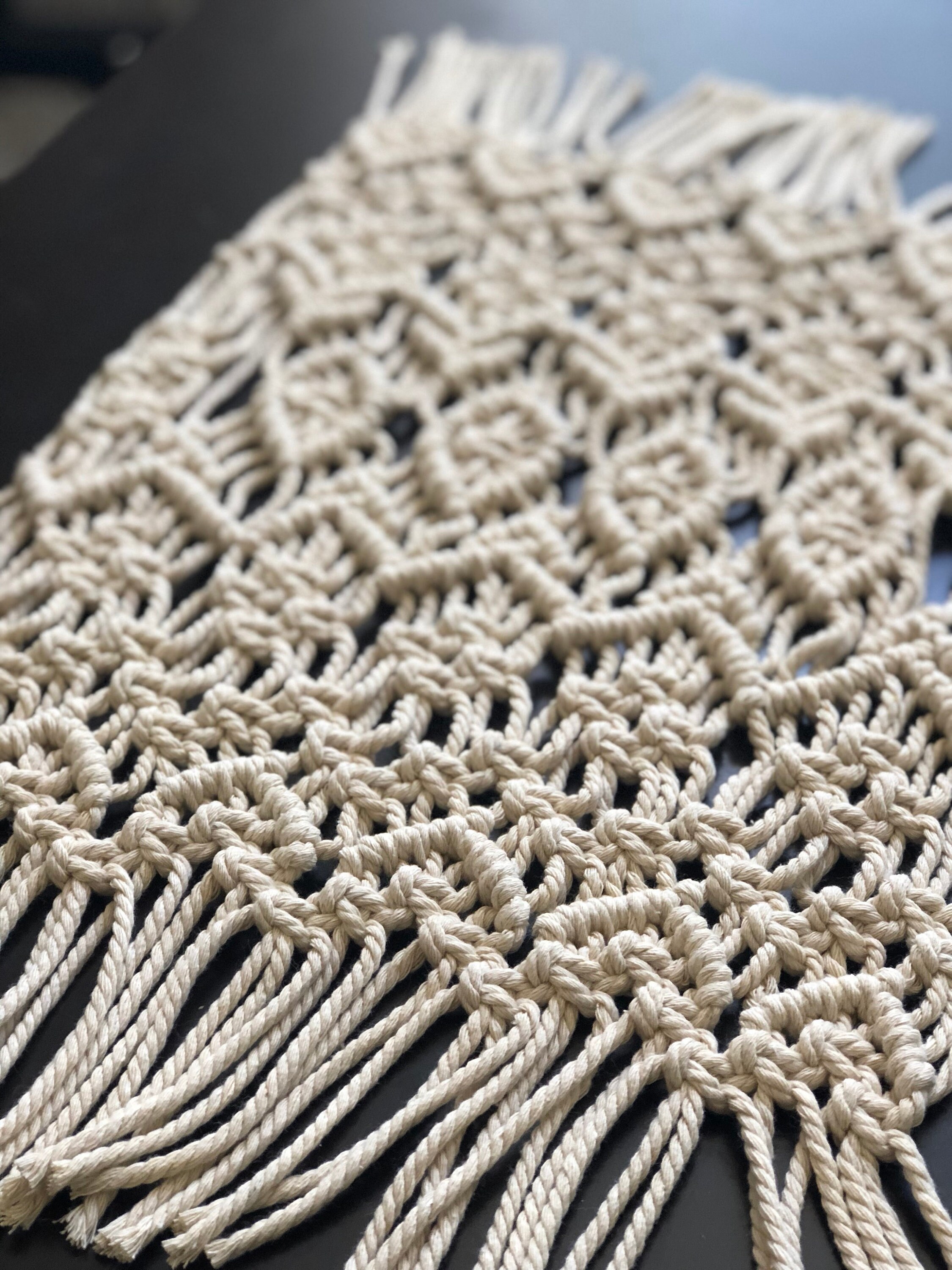 Macrame Placemat // macrame art // boho // modern // dining Etsy