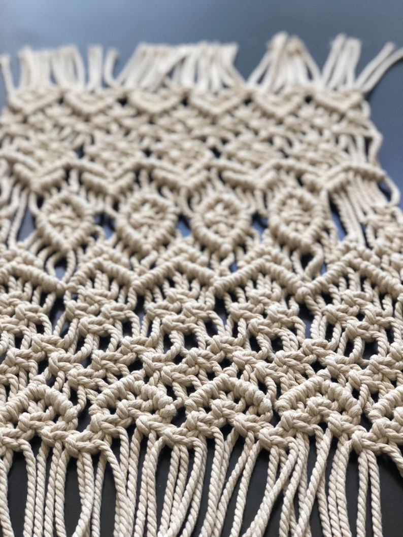 Macrame Placemat // macrame art // boho // modern // dining Etsy