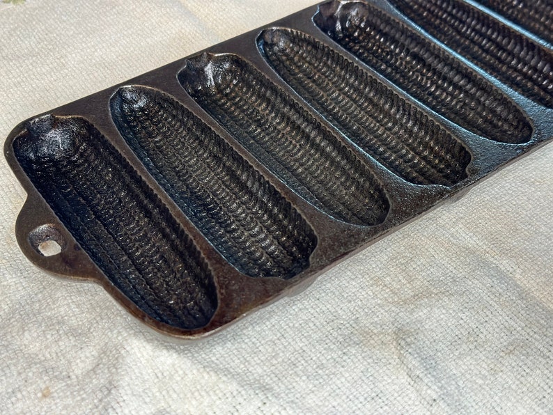 Antique Cast Iron Corn Bread Mold Etsy UK