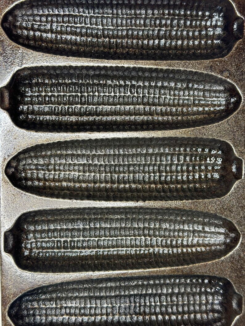 Antique Cast Iron Corn Bread Mold Etsy UK