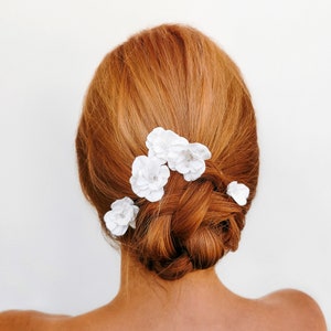 Flower hair pins wedding hair pins for bride or bridesmade bridal hair piece wedding accessories image 1