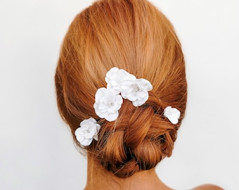 Flower hair pins -wedding hair pins for bride or bridesmade - bridal hair piece - wedding accessories