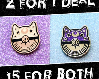 Luna & Artemis Ball Hard Enamel Pin