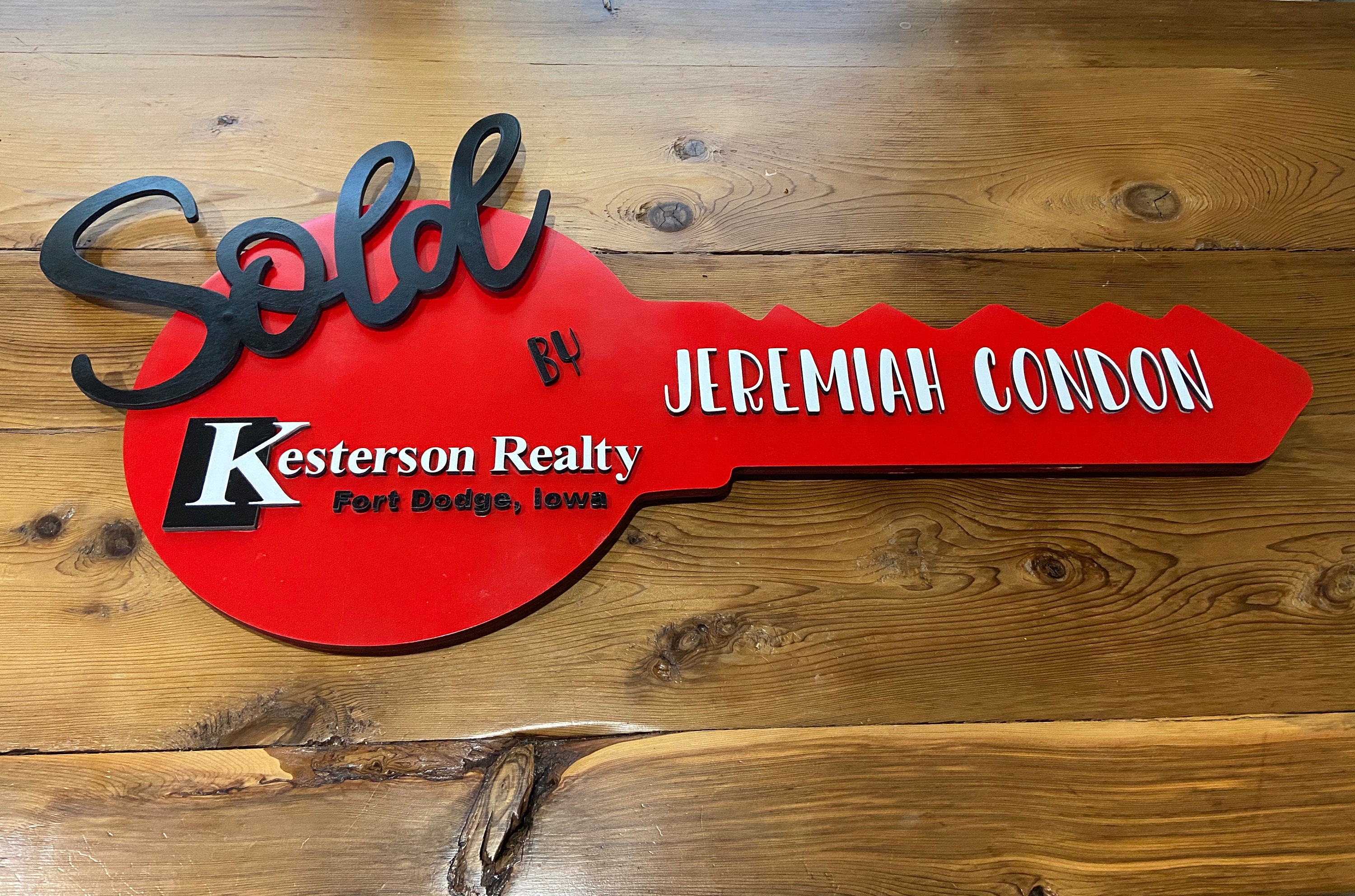 Realtor Sold Key Sign Key Shape Sold Sign Realtor Key Photo - Etsy