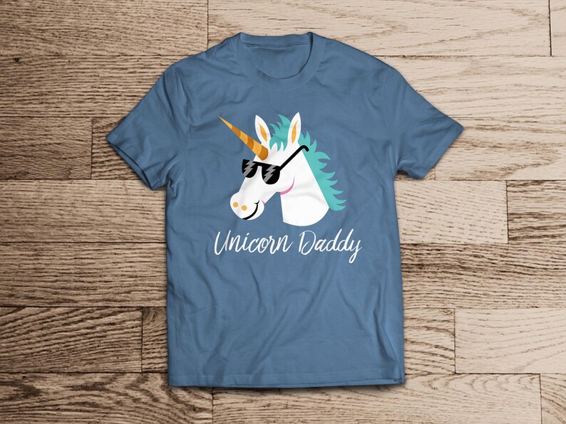 unicorn birthday dad shirt
