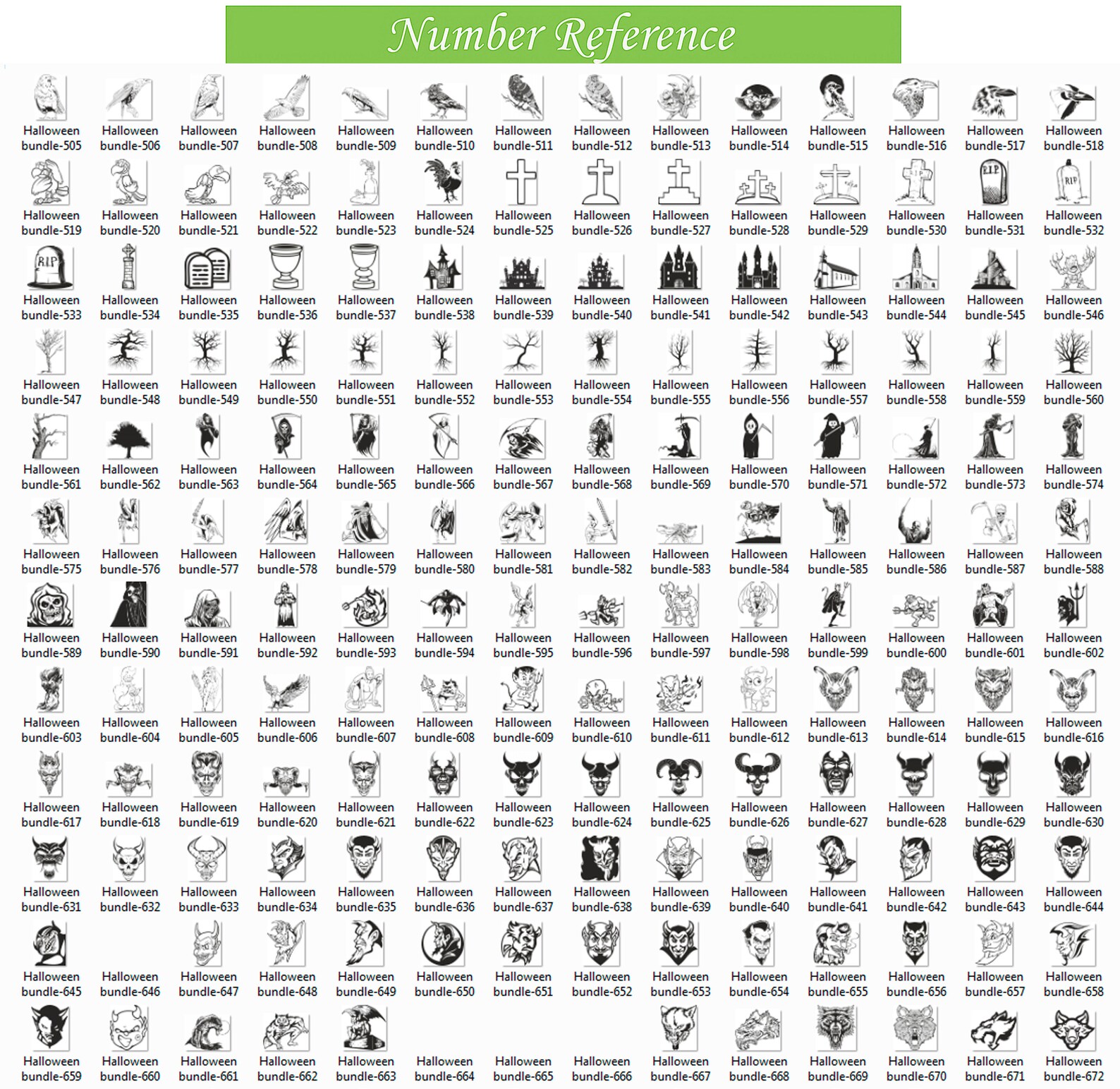 Halloween Procreate Stamp Brushes, Ghosts Pumpkins Bats Ghost Houses ...