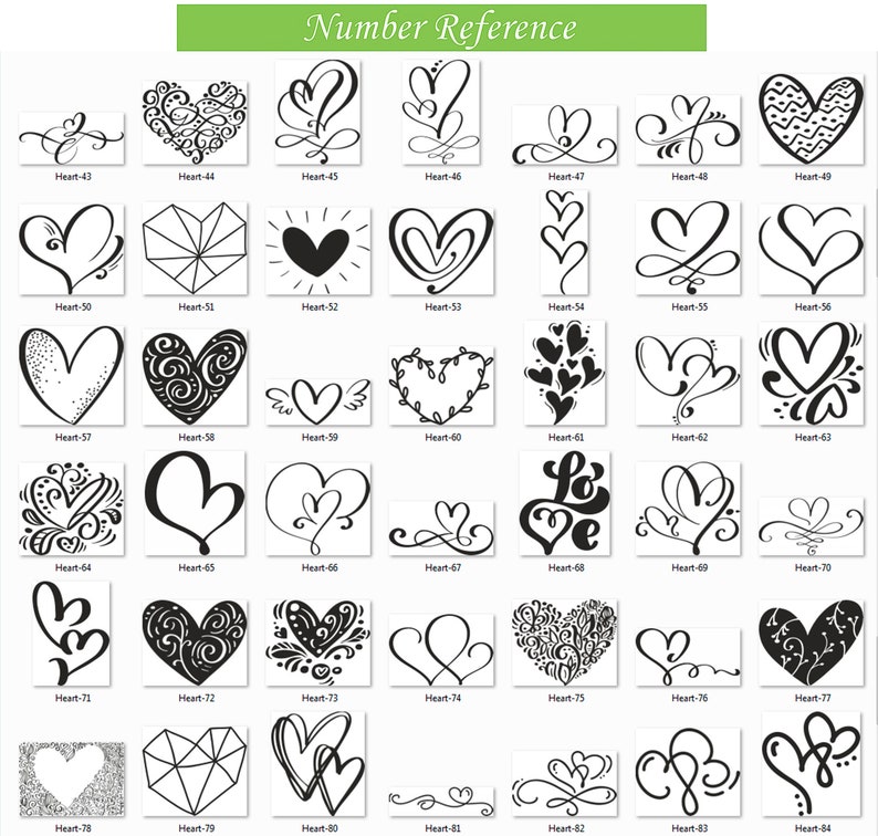 Heart Procreate Stamp Brushes Love Procreate Stamps Etsy