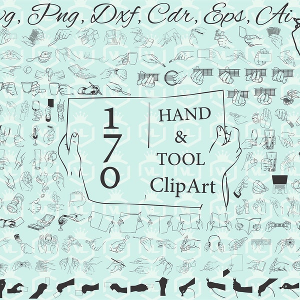 Outline hand holding tool clipart, Hands holding book SVG PNG, Glass in hand, Gambling design, Hands silhouette,  Cutting file, Cricut file