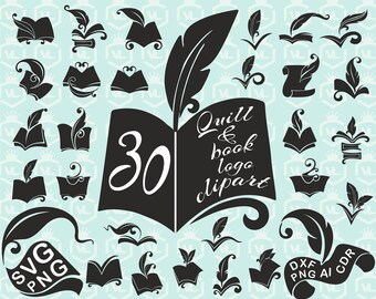 Book design SVG, Doodle hand drawn cartoon book svg PNG DXF, Book silhouette, Book logo bundle, Book lover svg, Cutfile Cricut cut file