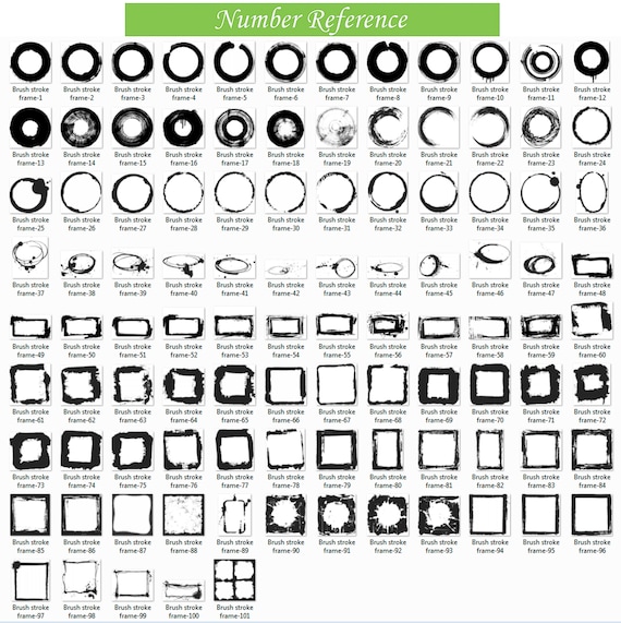de marcos de pincel Pinceles para Photoshop e - Etsy España