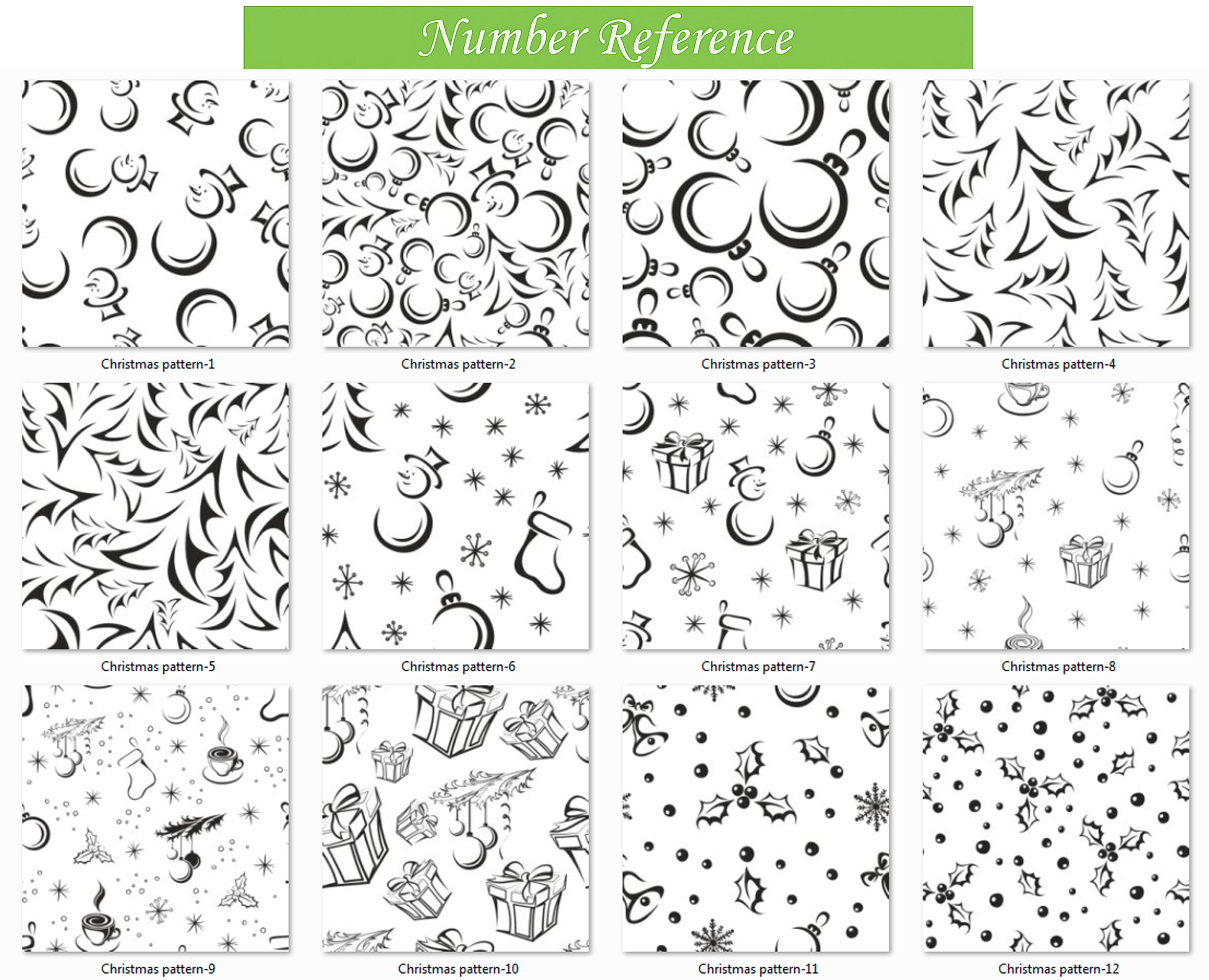 Seamless Christmas Procreate Pattern Stamps, Winter Holiday Pattern ...