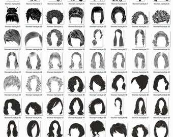 Women Hairstyle Clipart Pack SVG Ai PNG Cdr Eps DXF Lady Hair - Etsy Finland Women Hairstyle Clipart Pack SVG Ai PNG Cdr Eps DXF Lady Hair - Etsy Finland