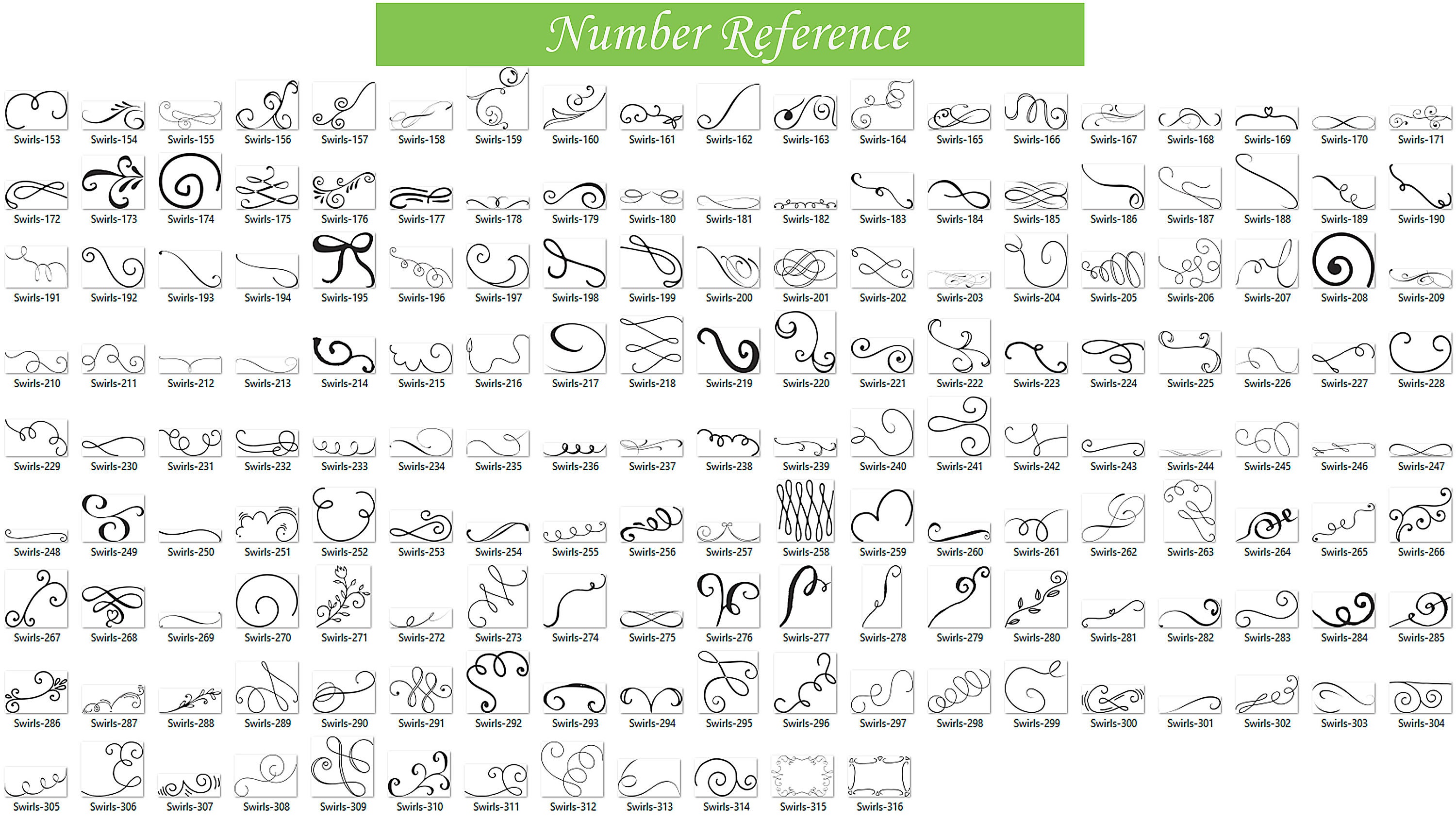 Swirl Procreate Stamp Brushes Swirly Procreate Stamps Etsy