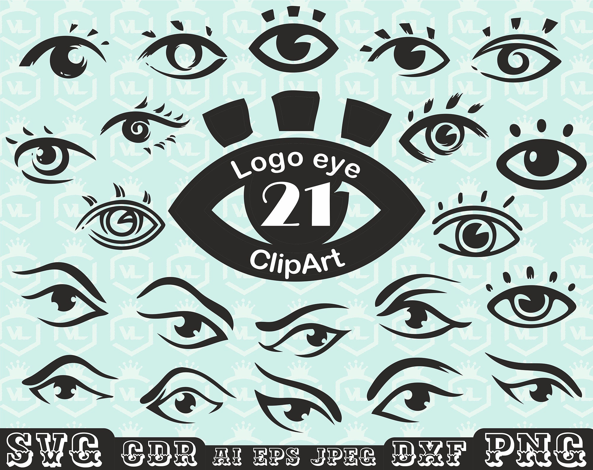 Eye Outline Clip Art