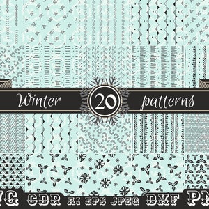Nahtloses Wintermuster svg, Weihnachtsmuster, Сardherstellung muster, Transparenter Hintergrund, Endlosvektormuster, Cricut, Schnittdatei, PNG