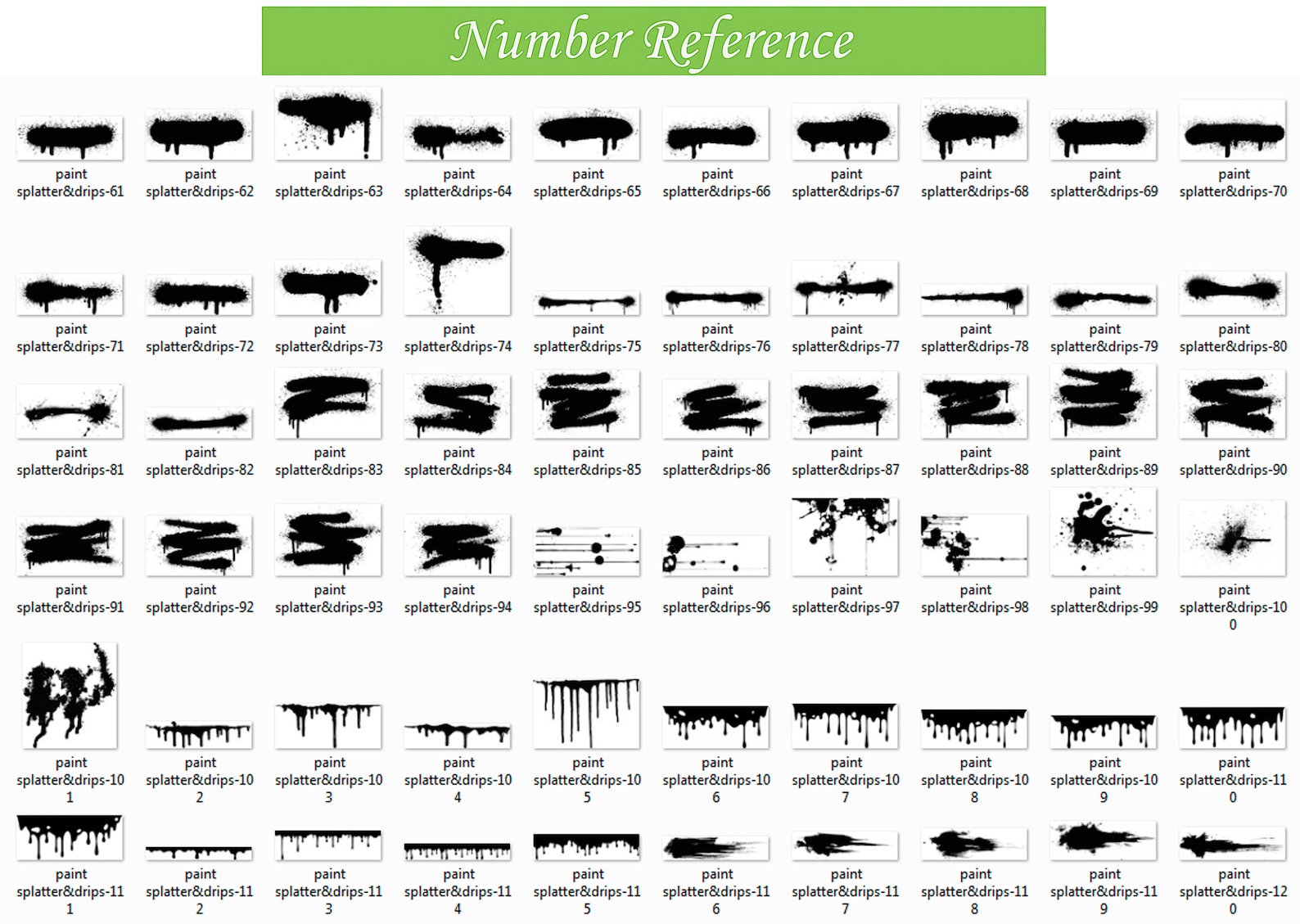 Paint Splatter Brushes for Adobe Photoshop and Illustrator - Etsy