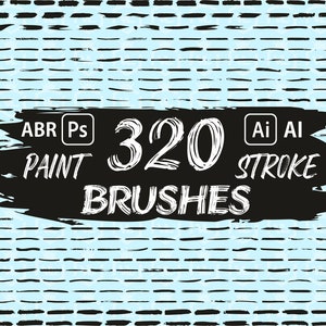 Penseelstreken, penselen voor Photoshop en Illustrator, Penseelvormen, Grungeverfvlek, Graffitistreken